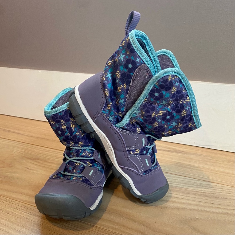 KEEN | Montana Grape & Aqua Haze Peek-a-Boot - toddler 10